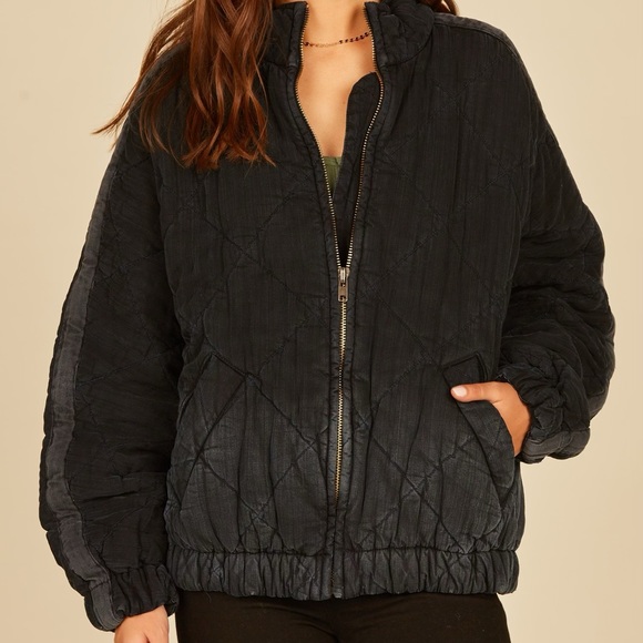 Vintage Havana Jackets & Coats Vintage Havana Washed Quilted Jacket